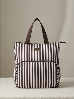 Henri Bendel Centennial Limited Edition Convertible Striped Travel Bag